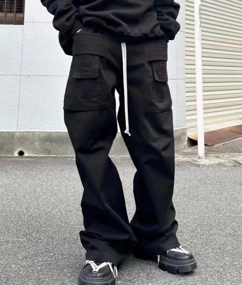 Rick Owens Rick Owens Black Cargo Pants for Men Size US 30 / EU 46 - 3 Thumbnail