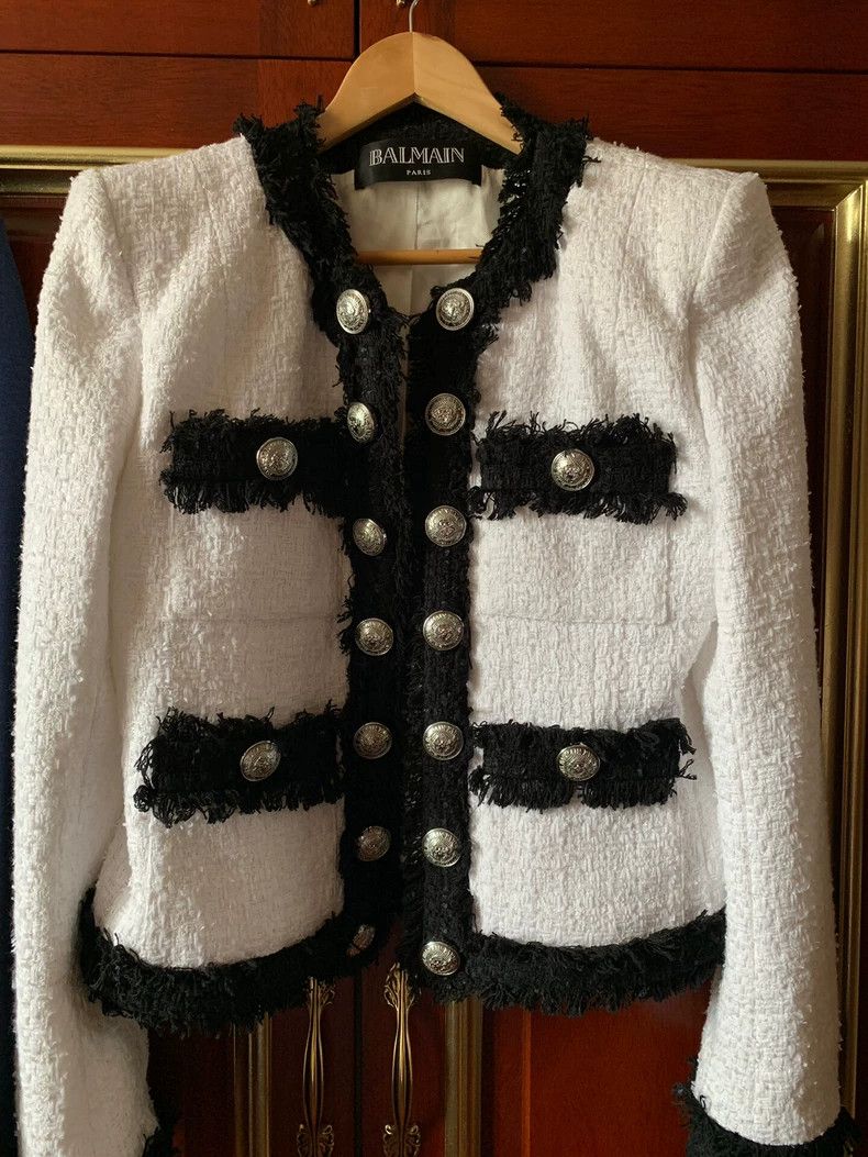 Balmain Balmain Classic Double-Breasted Blazer Jacket Size US M / EU 48-50 / 2 - 2 Thumbnail