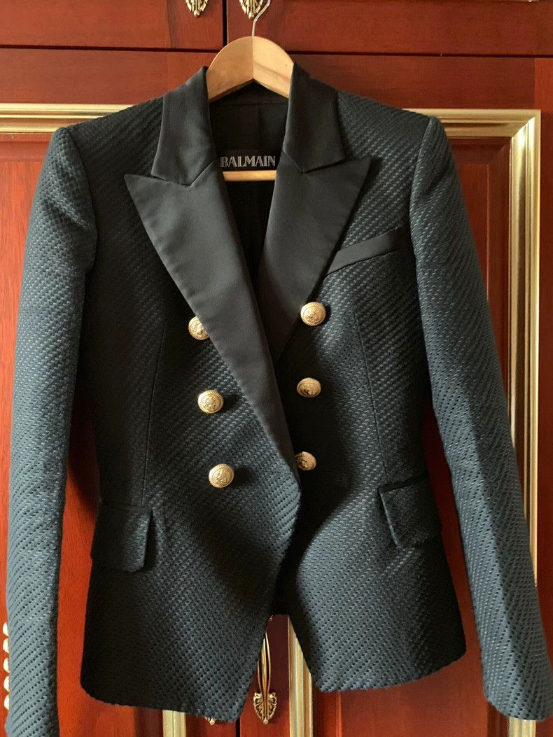 Balmain Balmain Classic Double-Breasted Blazer Jacket Size US M / EU 48-50 / 2 - 3 Thumbnail