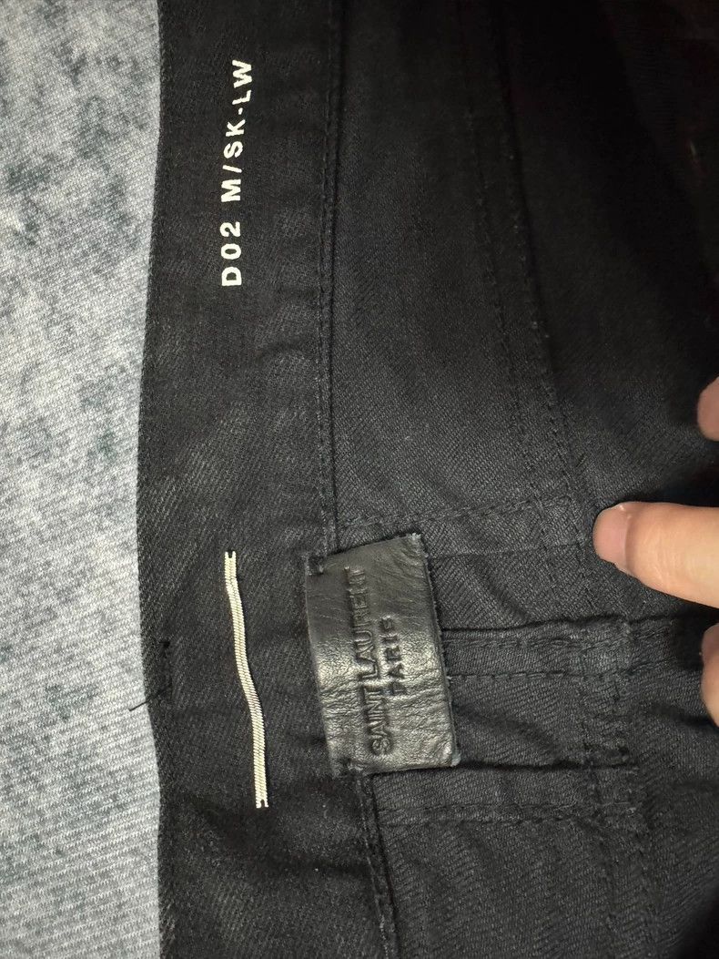 Saint Laurent Paris Saint Laurent Black Ripped Knee Denim Pants- DMC Size US 32 / EU 48 - 5 Thumbnail