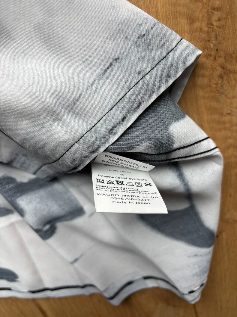 Wacko Maria WACKO MARIA Hawaiian Shirt in Black and White- DMC Size US M / EU 48-50 / 2 - 4 Thumbnail