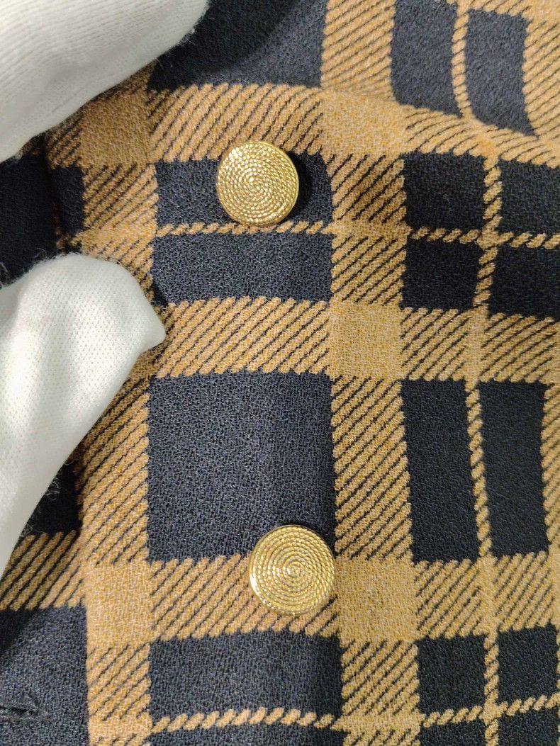 Saint Laurent Paris Saint Laurent Plaid Shirt Size 36- DMC Size US S / EU 44-46 / 1 - 8 Thumbnail