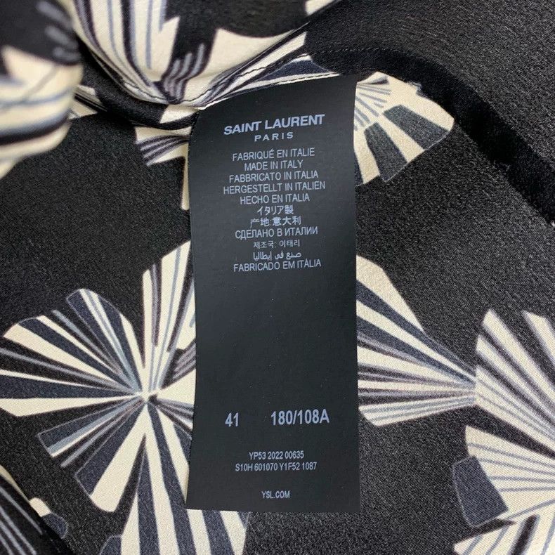 Saint Laurent Paris Saint Laurent Short Sleeve Printed Shirt- DMC Size US L / EU 52-54 / 3 - 4 Thumbnail