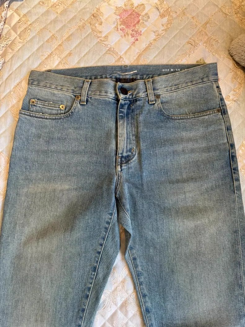 Saint Laurent Paris Saint Laurent Hedi Era Ripped Denim Pants- DMC Size US 30 / EU 46 - 4 Thumbnail