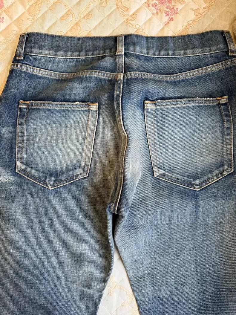 Light Blue Frayed Denim Pants Size 29- DMC