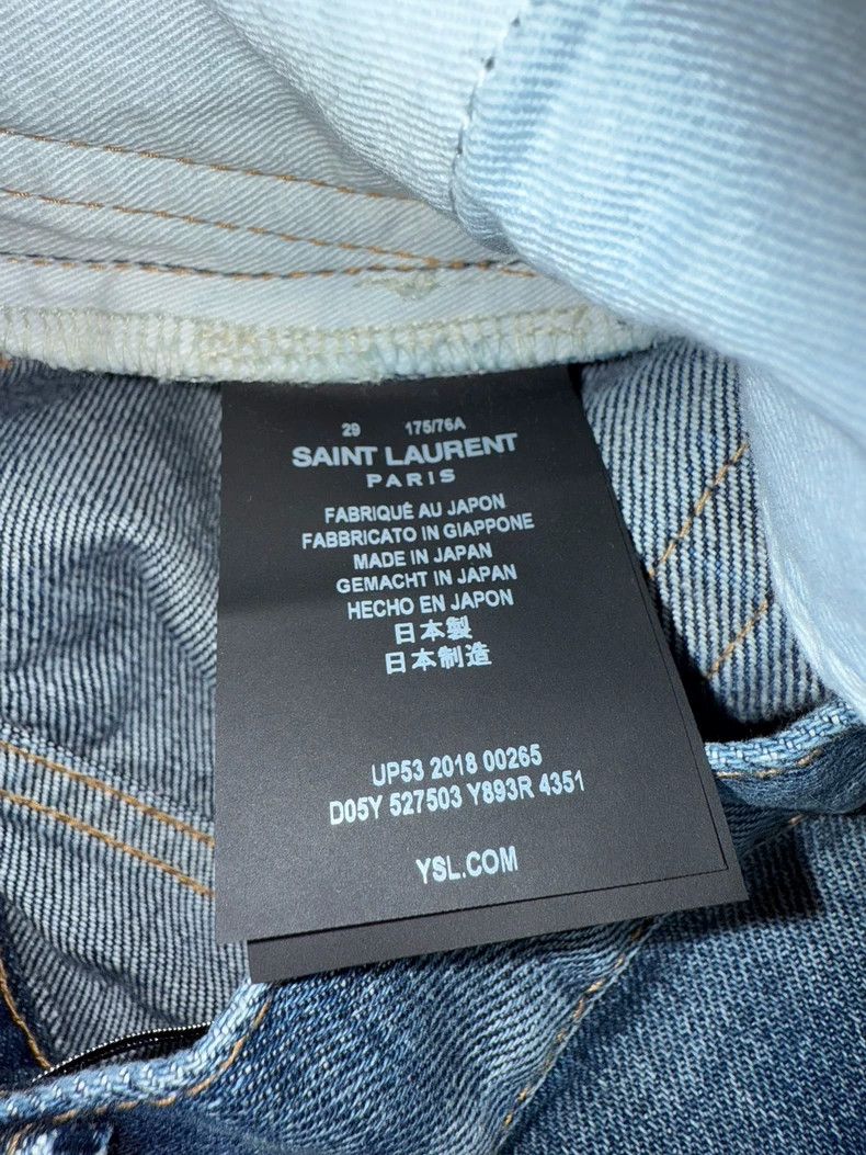 Light Blue Frayed Denim Pants Size 29- DMC