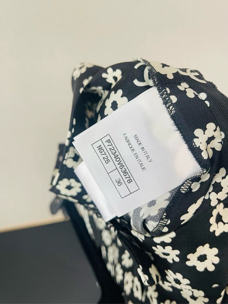 Chanel Chanel Summer Black Floral Silk Pants- DMC Size US 36 / EU 52 - 4 Thumbnail