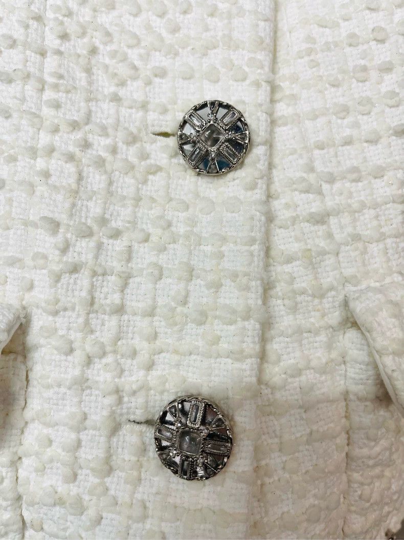 Chanel Chanel White Pocket Round Neck Jacket- DMC Size US M / EU 48-50 / 2 - 5 Thumbnail