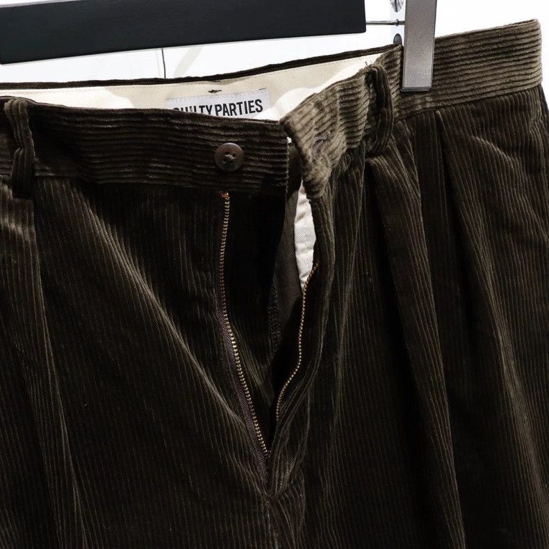 Wacko Maria Wacko Maria Double Pleated Corduroy Trousers- DMC Size US 31 - 4 Thumbnail