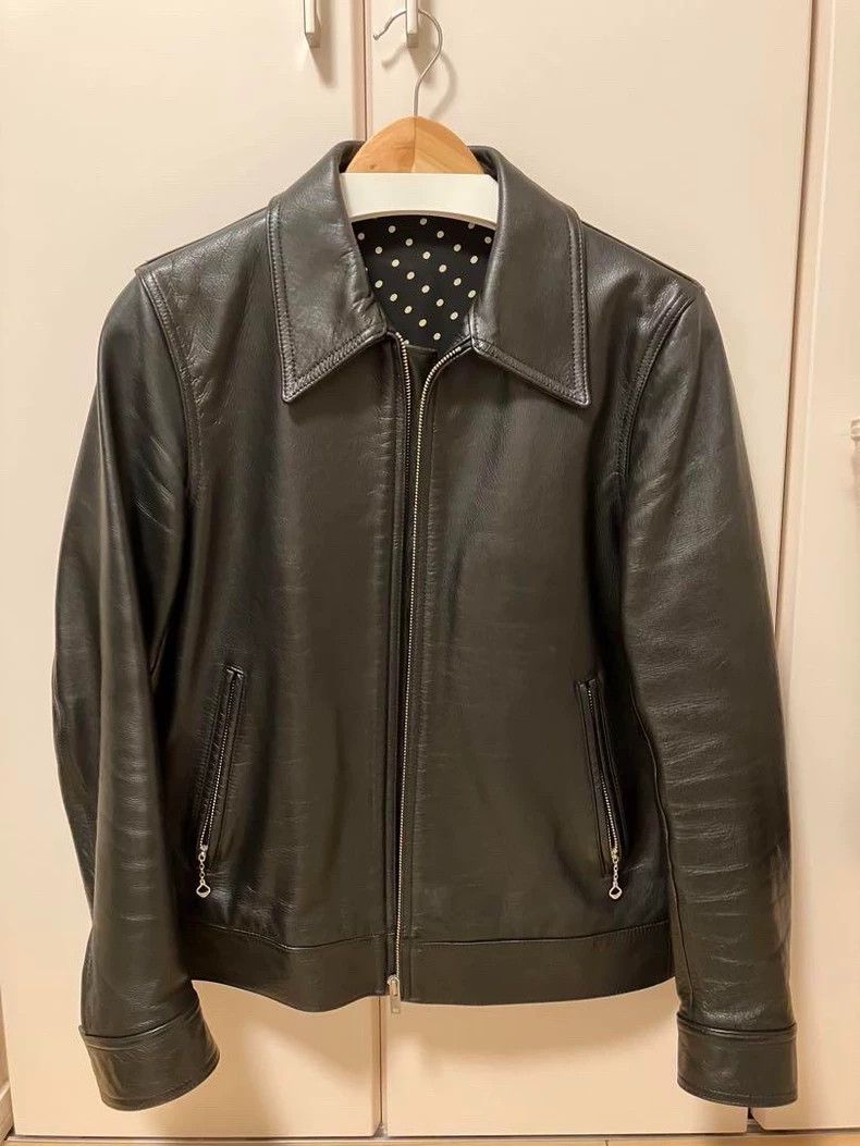 Wtaps Wacko Maria Leather Jacket with Polka Dot Lining- DMC Size US S / EU 44-46 / 1 - 1 Thumbnail