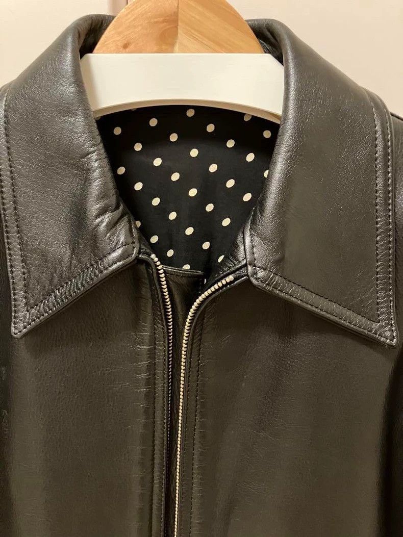 Wtaps Wacko Maria Leather Jacket with Polka Dot Lining- DMC Size US S / EU 44-46 / 1 - 3 Thumbnail
