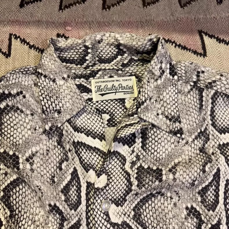 Wacko Maria Wacko Maria Snake Pattern Long Sleeve Shirt- DMC Size US M / EU 48-50 / 2 - 2 Thumbnail