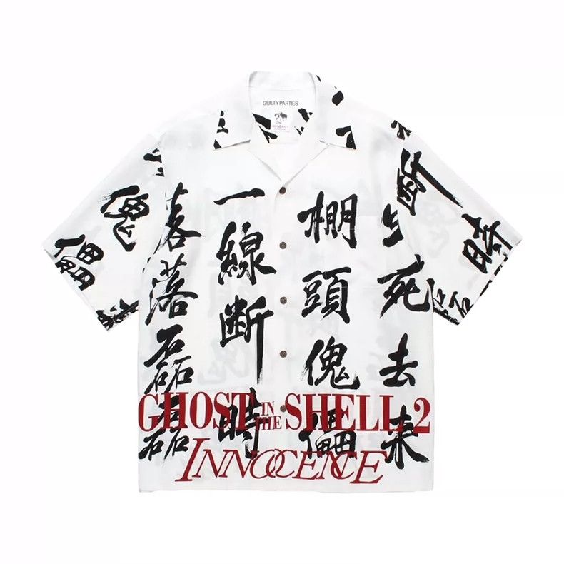 WACKO MARIA x GHOST IN THE SHELL Short Sleeve Shirt- DMC