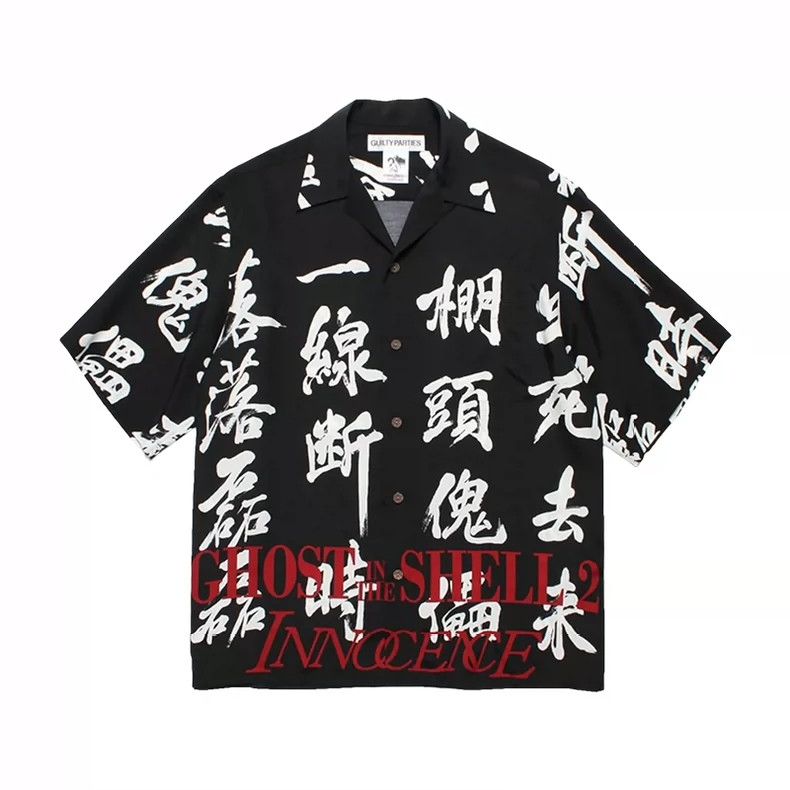 WACKO MARIA x GHOST IN THE SHELL Short Sleeve Shirt- DMC