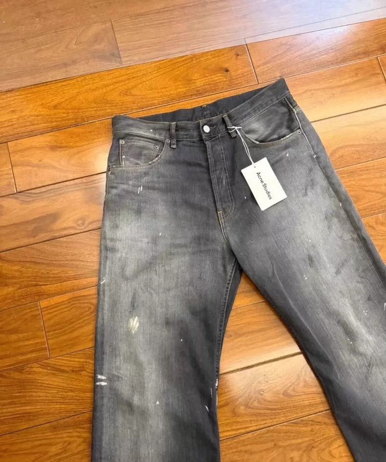 Acne Studios Acne Studios Black Denim Pants with Distressed Detail- DMC Size US 32 / EU 48 - 2 Thumbnail