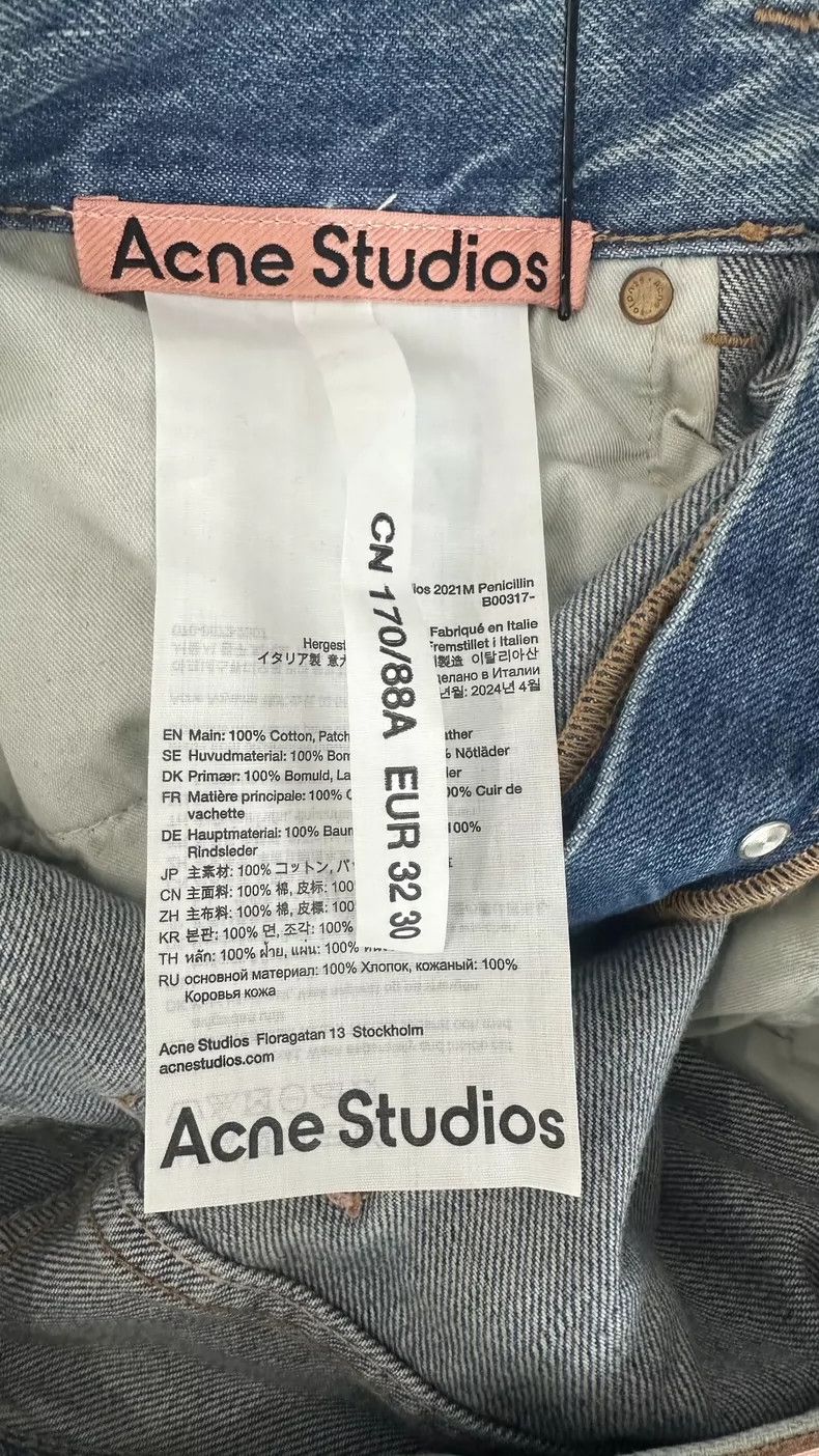 Acne Studios Acne Studios Blue Distressed Denim Pants- DMC Size US 32 / EU 48 - 5 Thumbnail
