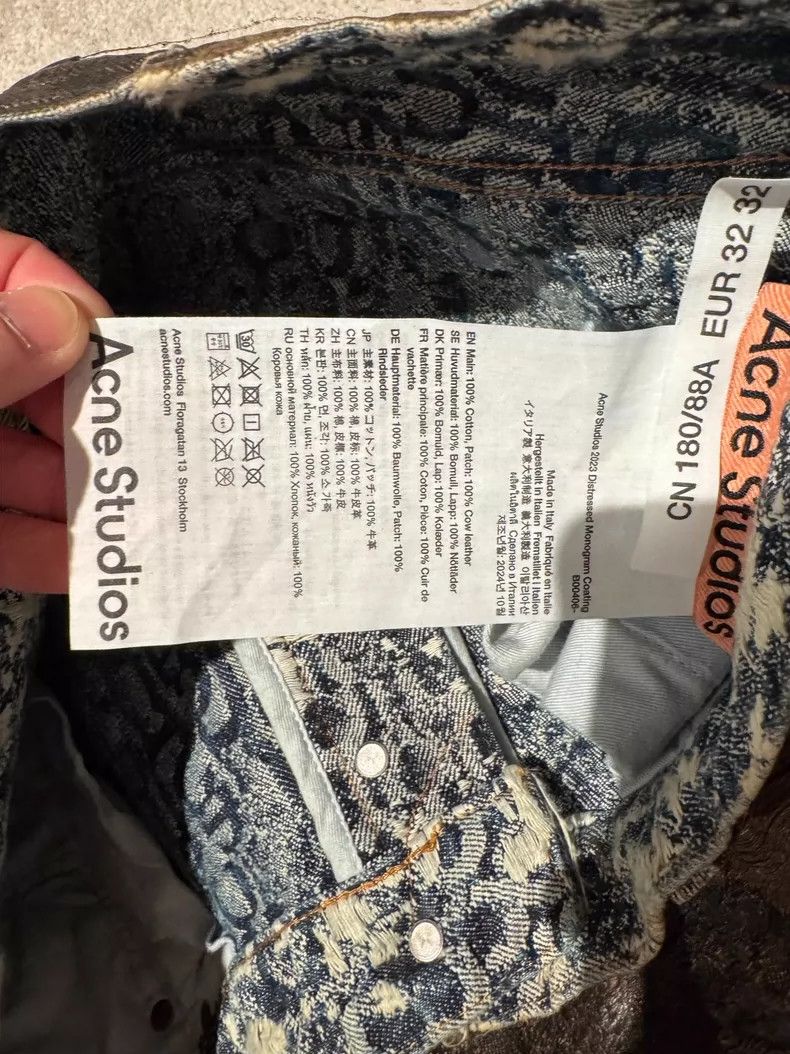Balenciaga Acne Studios Baggy Pants with Unique Design- DMC Size US 32 / EU 48 - 6 Thumbnail