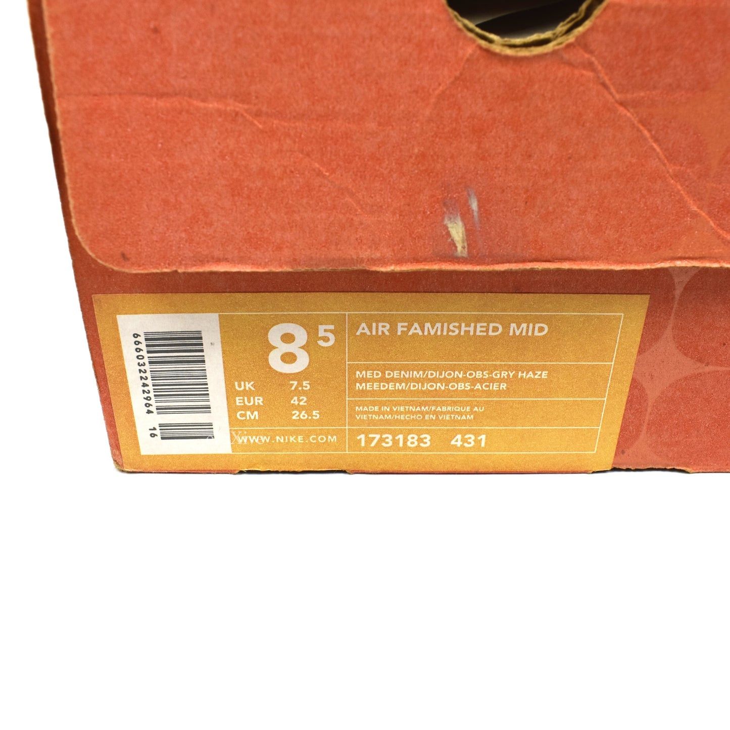 Nike DS 1999 Nike Air Famished Mid ACG Denim Blue Dijon Size US 8.5 / EU 41-42 - 9 Thumbnail