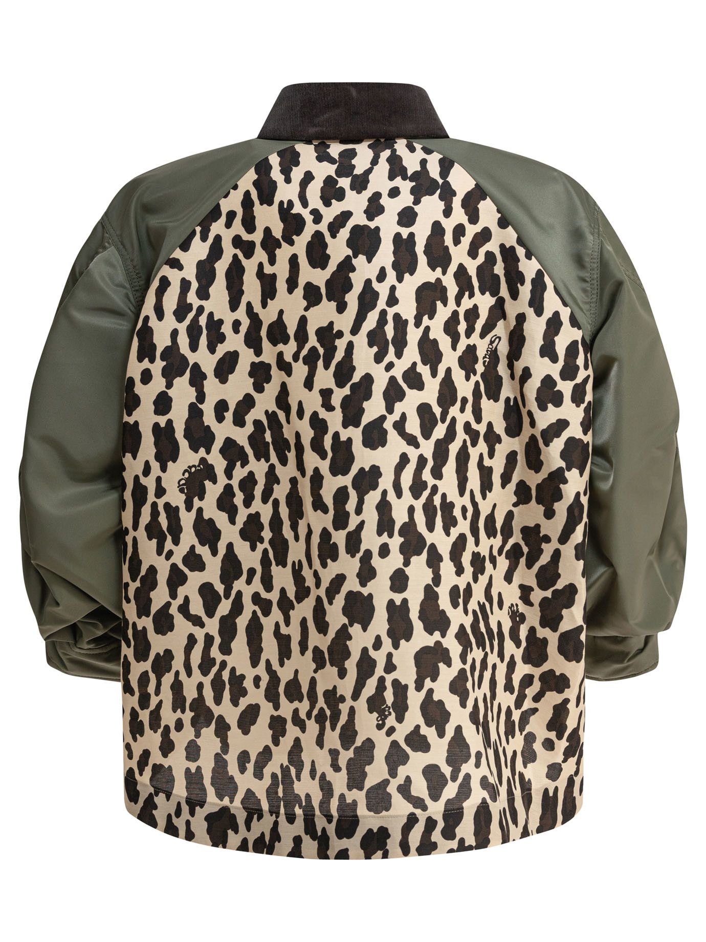 Sacai Sacai Leopard Print X Nylon Twill Jacket for Women Tag Size 