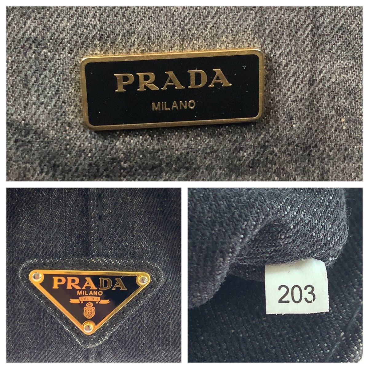 Prada Prada Prada Canapa Tote Canvas 2way Bag Canvas Shoulder Bag 1BG439 DUTY FREE for USA Size ONE SIZE - 4 Thumbnail