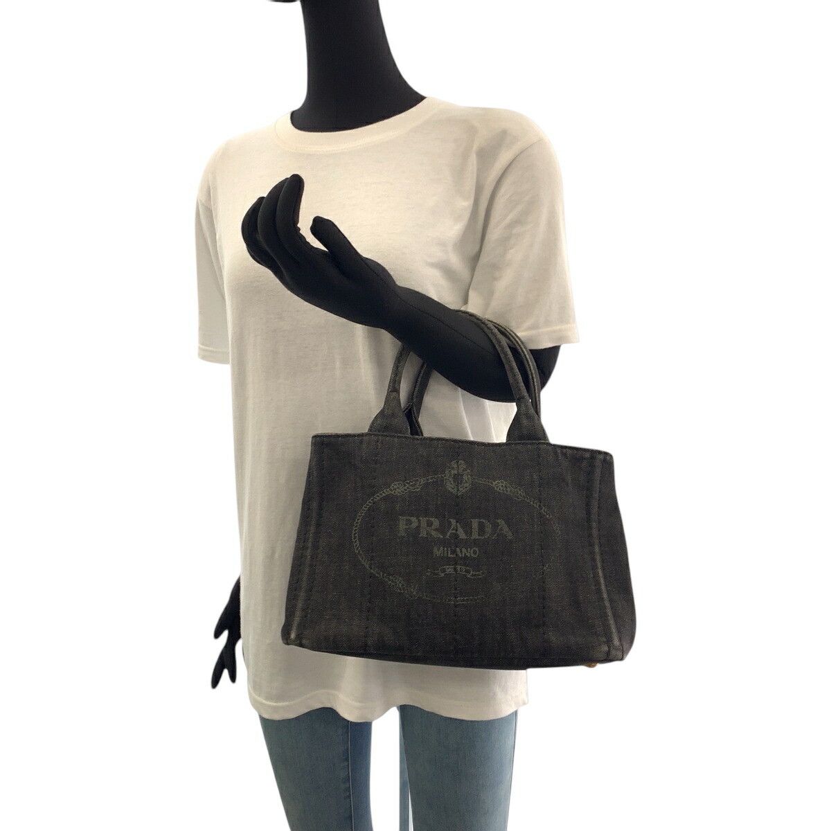 Prada Prada Prada Canapa Tote Canvas 2way Bag Canvas Shoulder Bag 1BG439 DUTY FREE for USA Size ONE SIZE - 7 Thumbnail