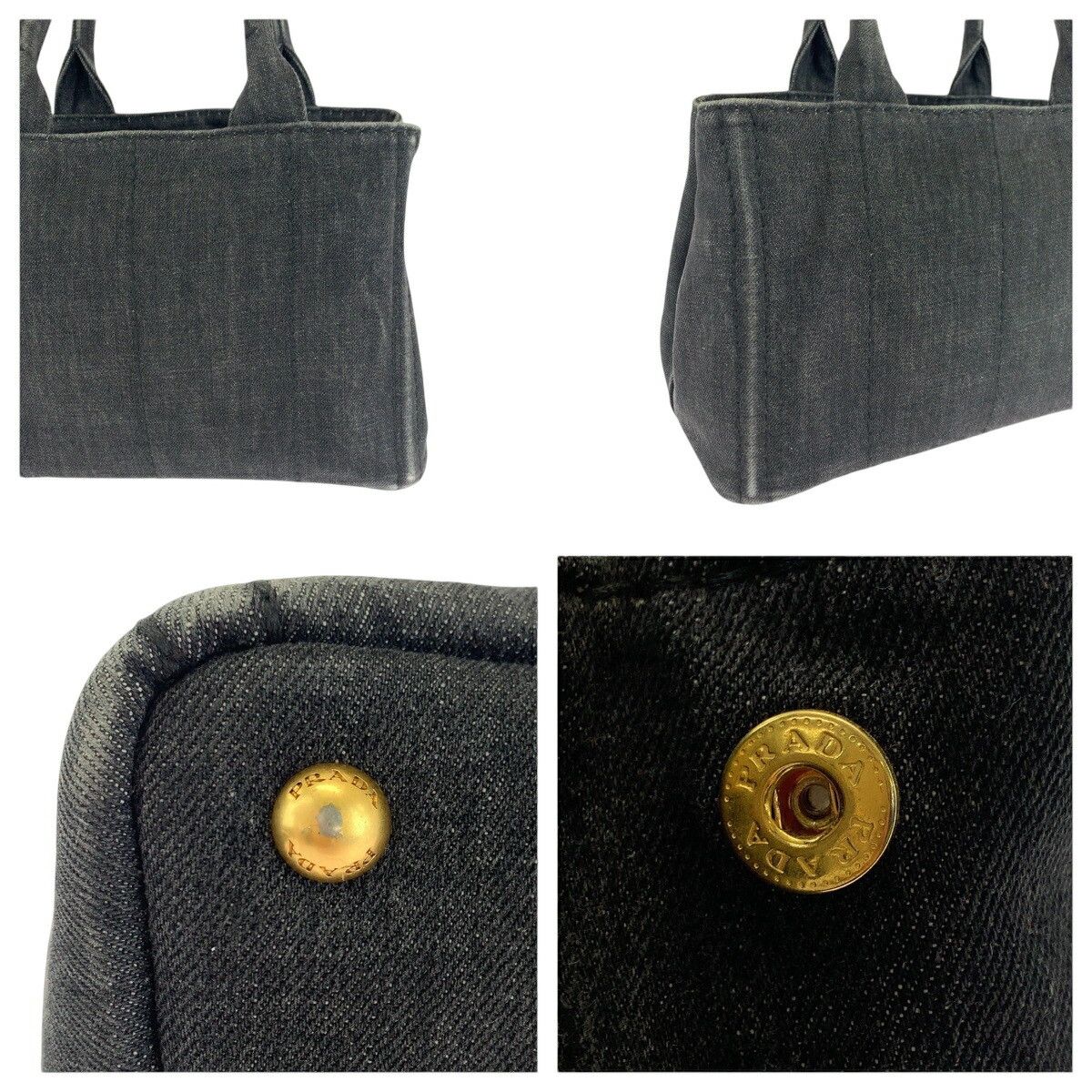 Prada Prada Prada Canapa Tote Canvas 2way Bag Canvas Shoulder Bag 1BG439 DUTY FREE for USA Size ONE SIZE - 6 Thumbnail