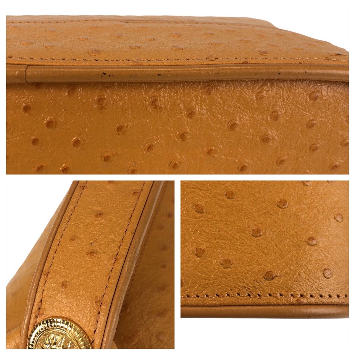 Versace Versace Versace Leather Sunburst Handbag Leather Vanity Bag 502076 DUTY FREE for USA Size ONE SIZE - 5 Thumbnail
