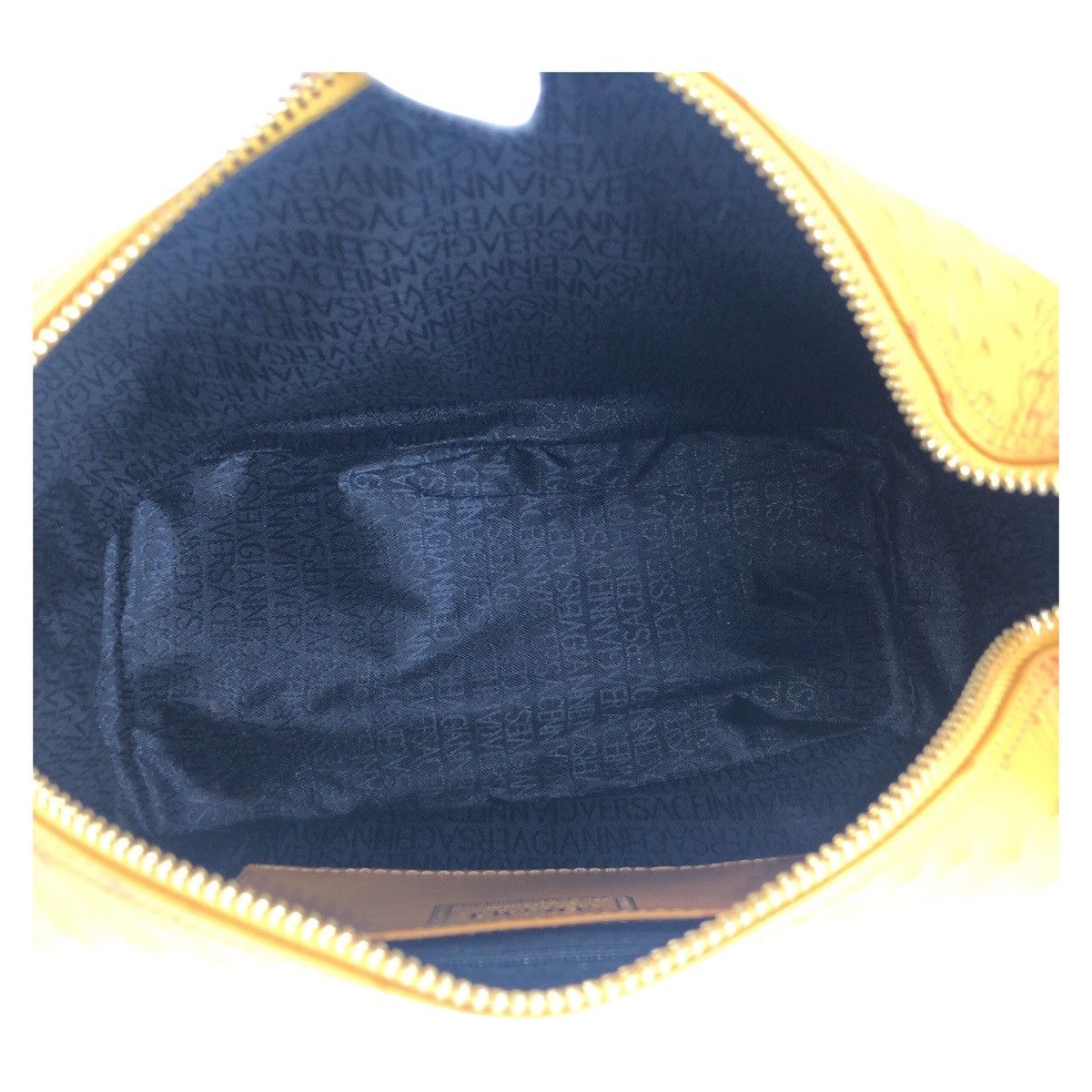 Versace Versace Versace Leather Sunburst Handbag Leather Vanity Bag 502076 DUTY FREE for USA Size ONE SIZE - 9 Thumbnail