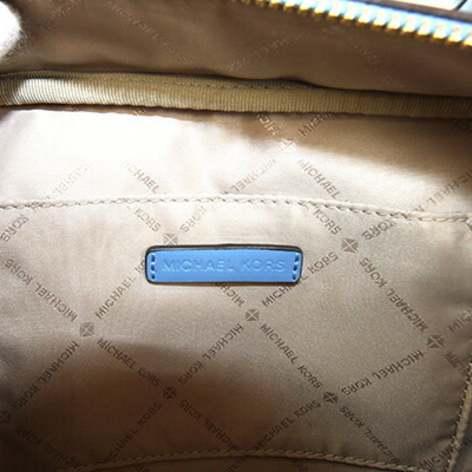 Michael Kors Michael Kors Handbag 35T9GTFC2B Blue PVC Leather Shoulder Bag Striped Women's MICHAEL KORS Size ONE SIZE - 8 Thumbnail