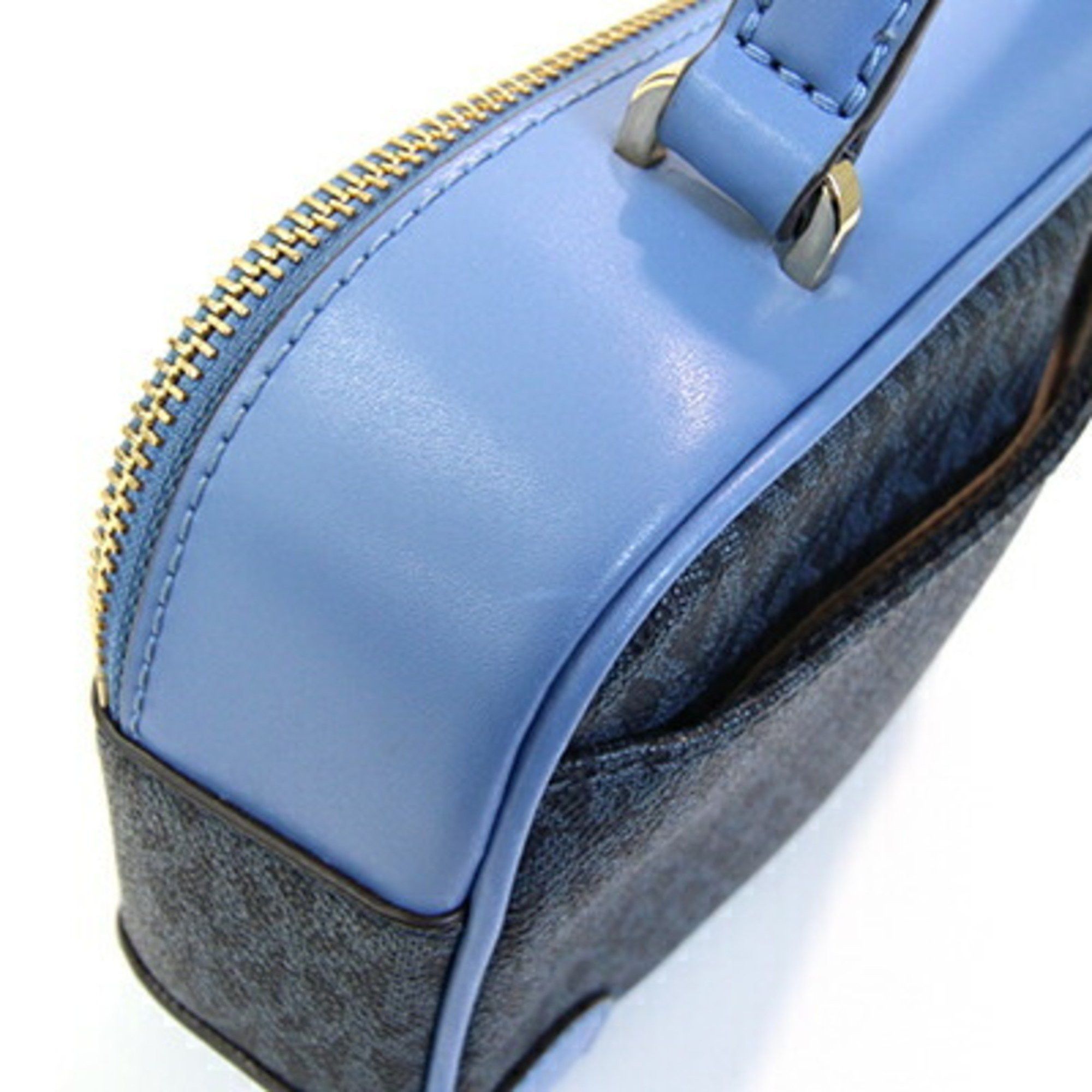 Michael Kors Michael Kors Handbag 35T9GTFC2B Blue PVC Leather Shoulder Bag Striped Women's MICHAEL KORS Size ONE SIZE - 6 Thumbnail