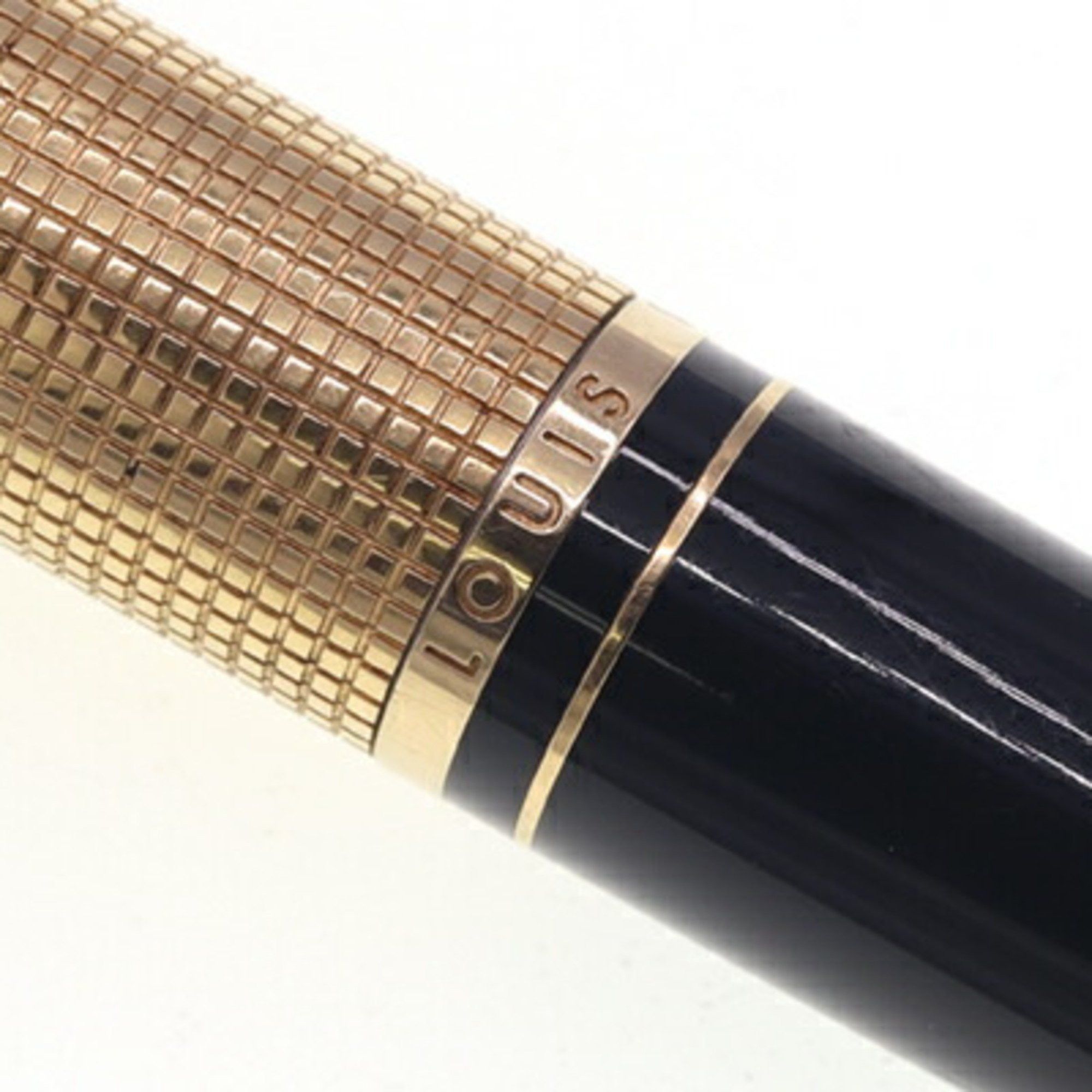 Louis Vuitton Louis Vuitton Ballpoint Pen Doc Lacquer N76602 Gold Black Twist Rotating Men's LOUIS VUITTON Size ONE SIZE - 4 Thumbnail