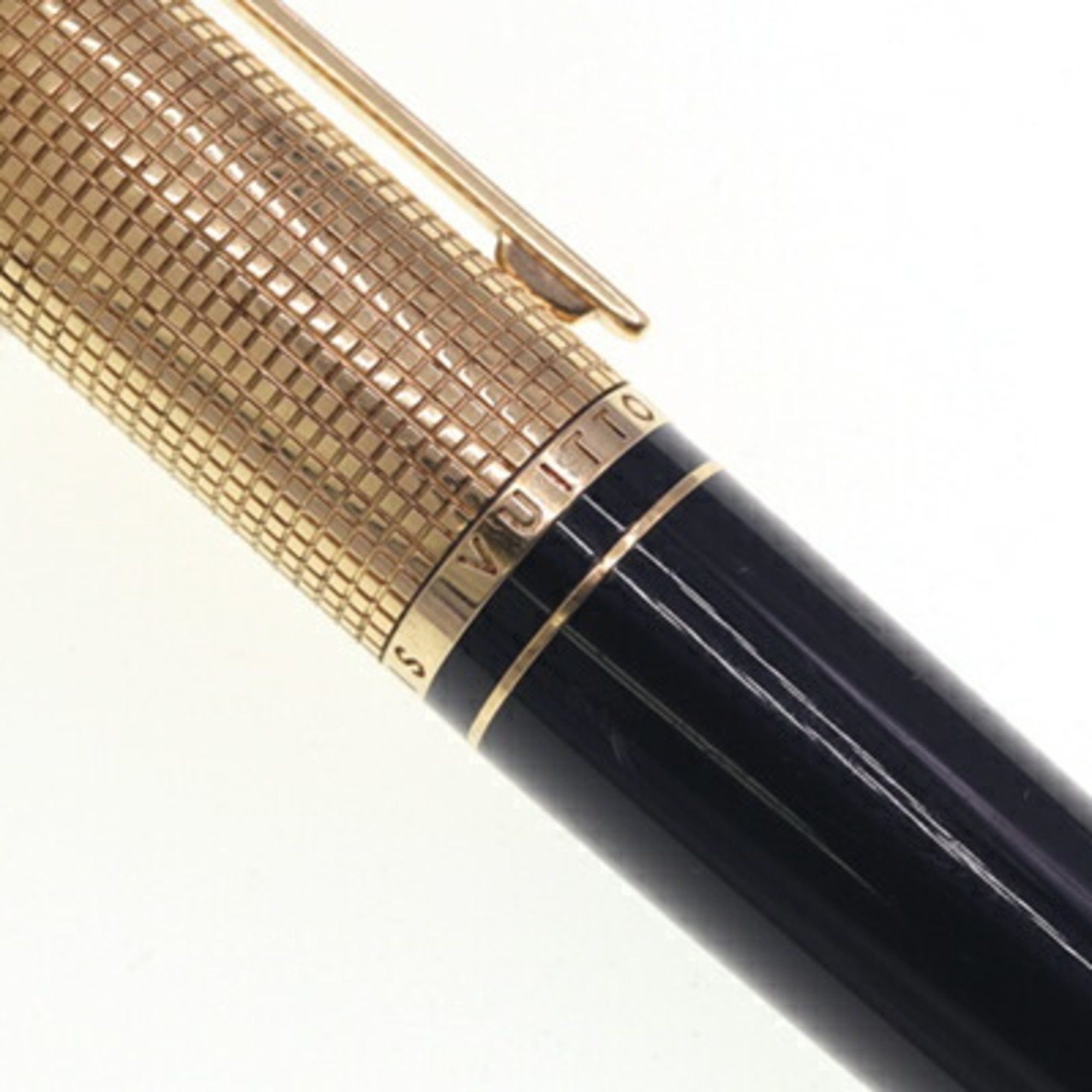 Louis Vuitton Louis Vuitton Ballpoint Pen Doc Lacquer N76602 Gold Black Twist Rotating Men's LOUIS VUITTON Size ONE SIZE - 5 Thumbnail