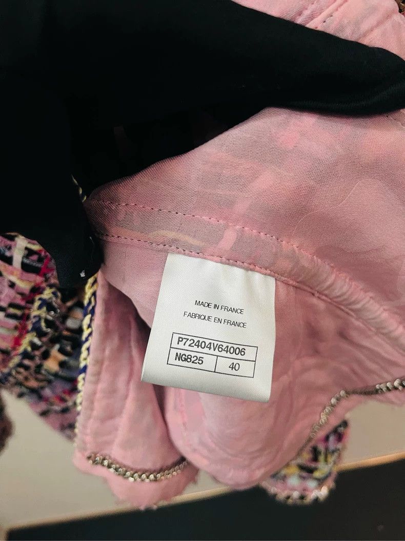 Chanel Chanel Pink Mosaic Woven Jacket- DMC Size US M / EU 48-50 / 2 - 5 Thumbnail