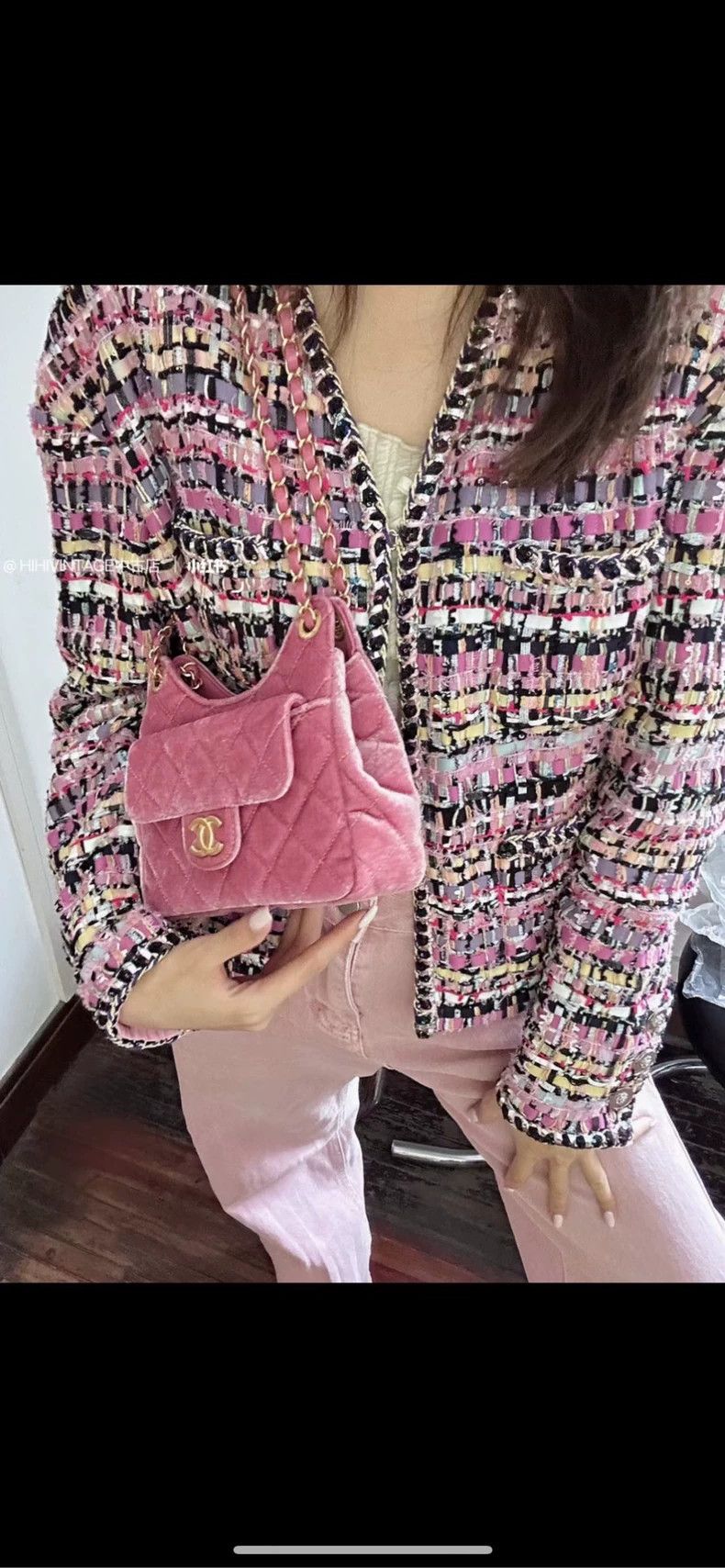 Chanel Chanel Pink Mosaic Woven Jacket- DMC Size US M / EU 48-50 / 2 - 8 Thumbnail