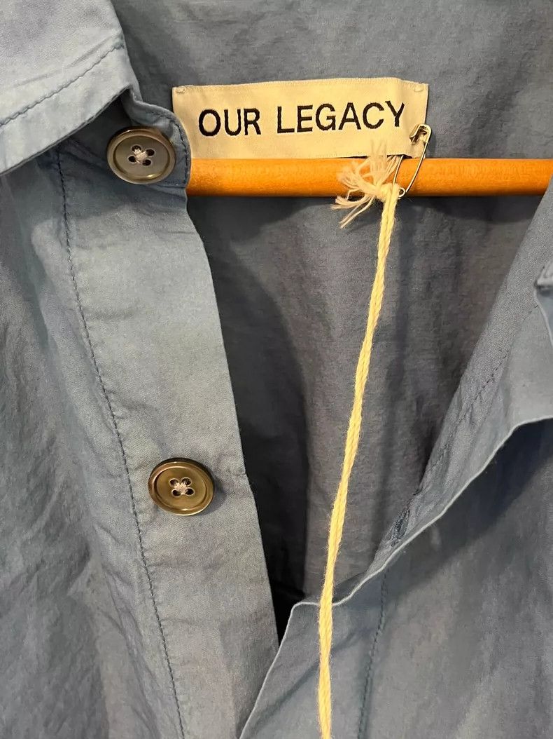 Our Legacy Our Legacy Blue Oversized Cotton Shirt- DMC Size US M / EU 48-50 / 2 - 5 Thumbnail