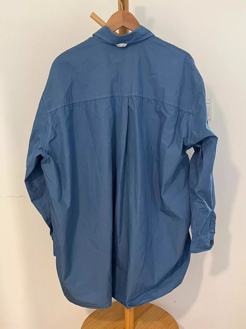 Our Legacy Our Legacy Blue Oversized Cotton Shirt- DMC Size US M / EU 48-50 / 2 - 2 Thumbnail