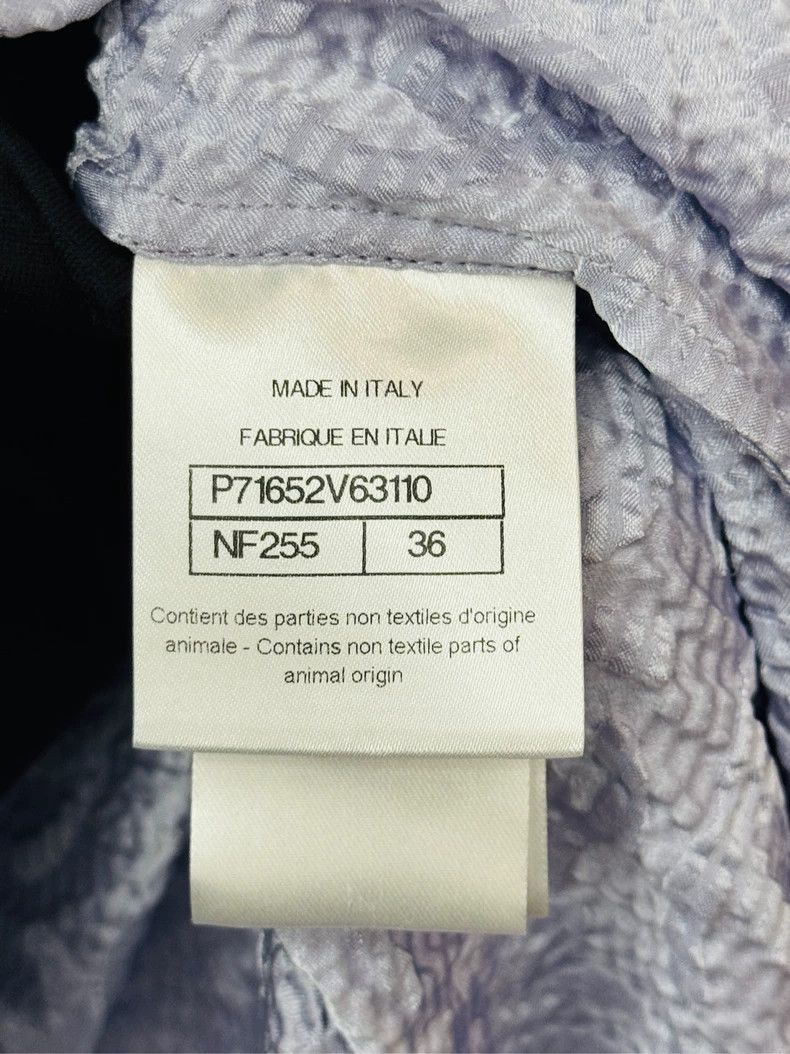 Chanel Silk Lavender Logo Print Long Sleeve Shirt- DMC Size US M / EU 48-50 / 2 - 3 Thumbnail