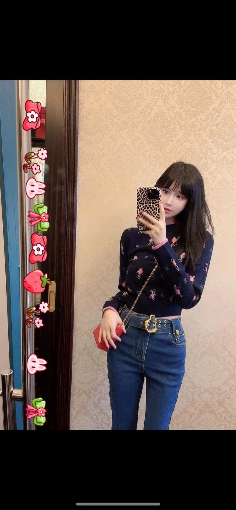 Chanel Chanel Floral Knit Sweater in Navy Blue- DMC Size US S / EU 44-46 / 1 - 5 Thumbnail