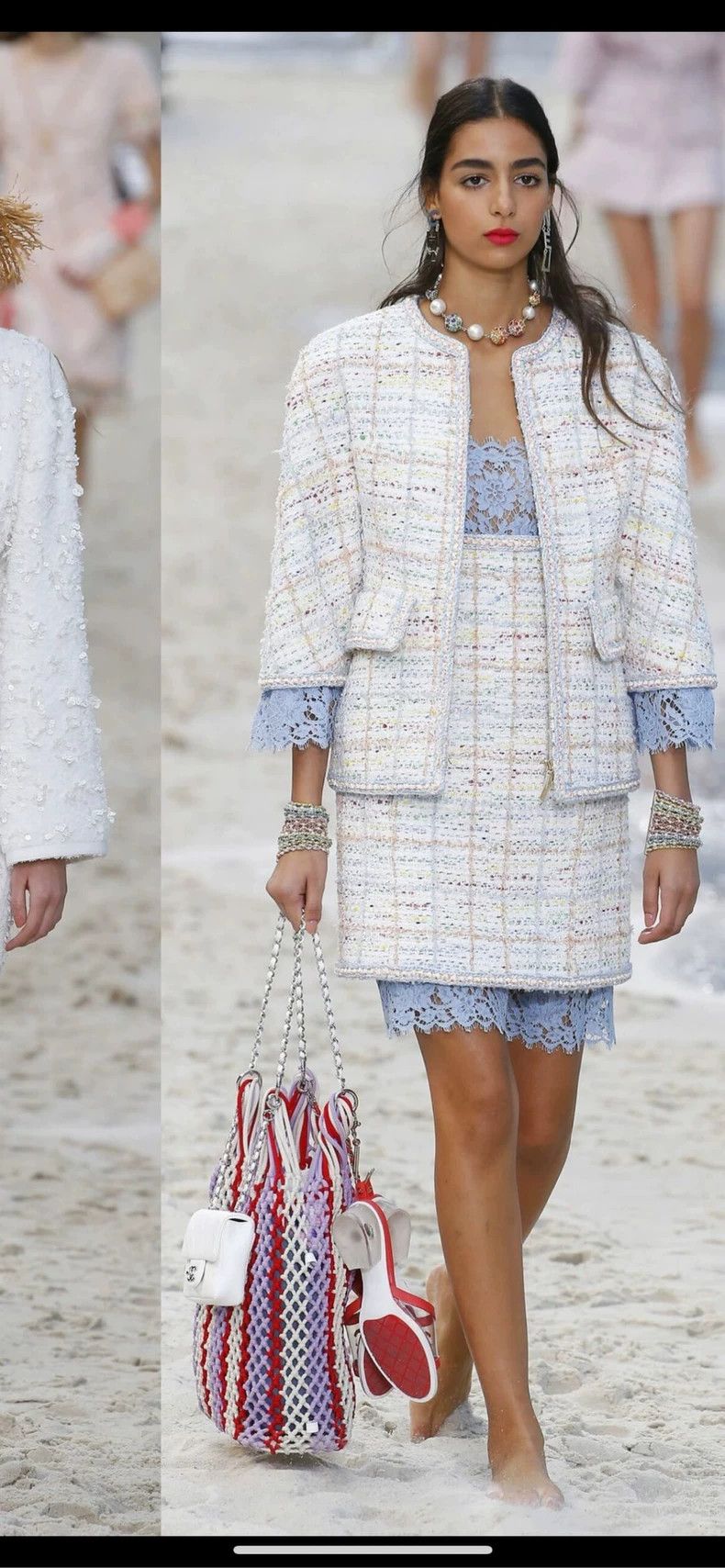 Chanel Colorful Lace Cuff Tweed Jacket from Chanel- DMC Size US M / EU 48-50 / 2 - 6 Thumbnail
