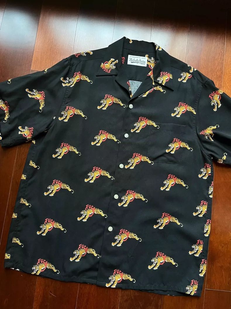 Wtaps Wacko Maria Hawaiian Shirt with Tiger Print- DMC Size US S / EU 44-46 / 1 - 2 Thumbnail
