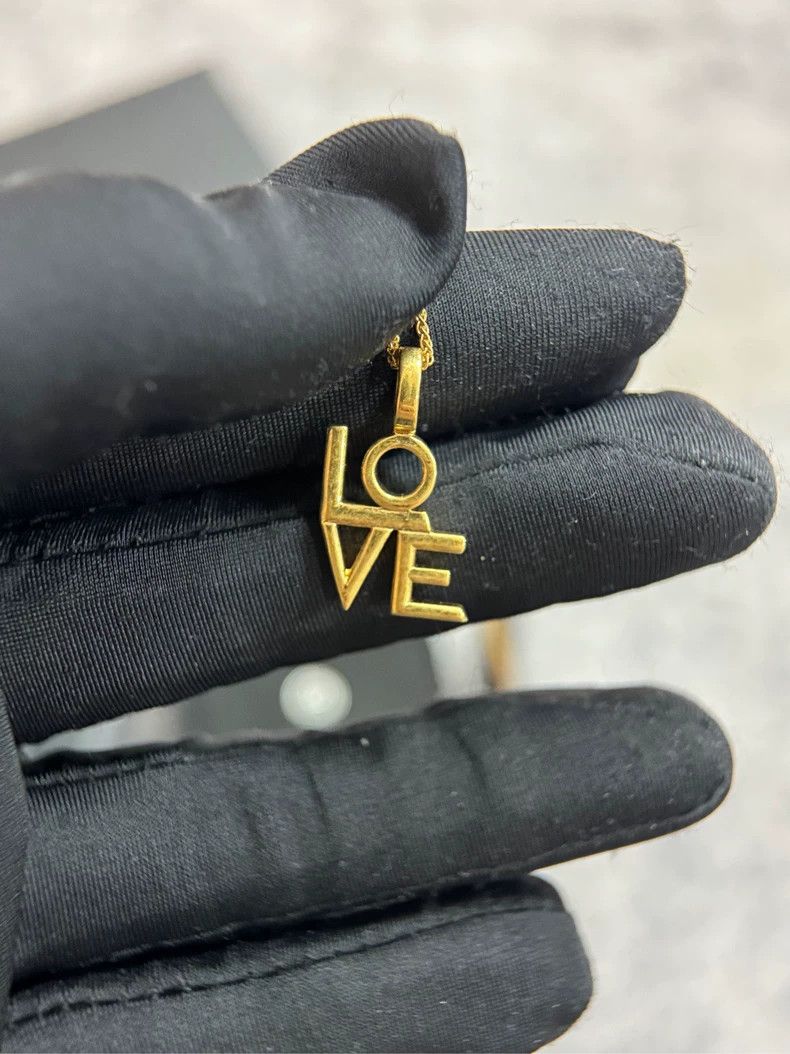 Saint Laurent Paris Saint Laurent Love Necklace in Gold Color- DMC Size ONE SIZE - 2 Thumbnail