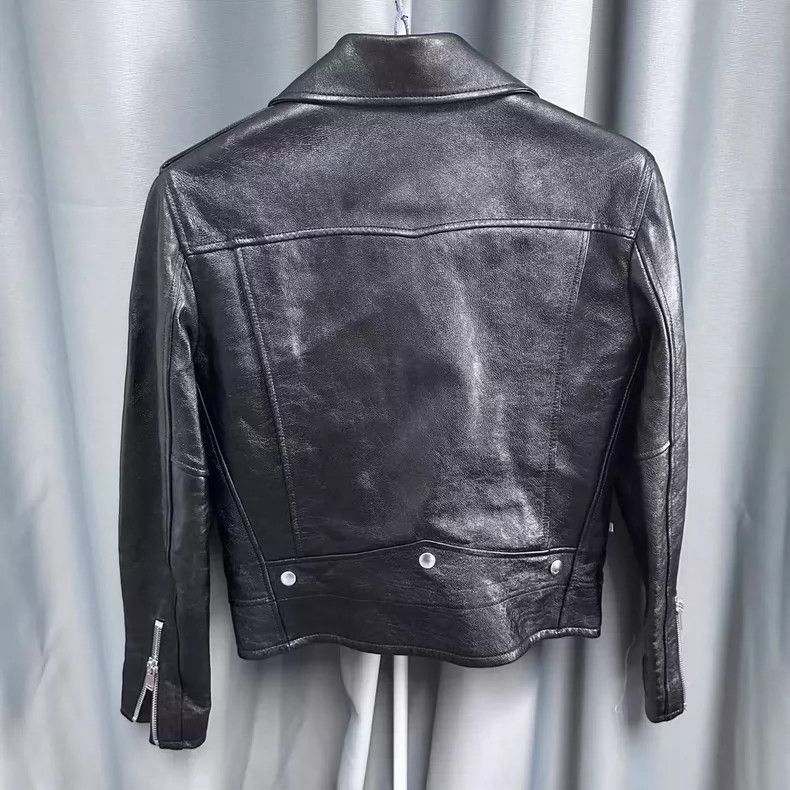 Saint Laurent Paris Saint Laurent Black Motorcycle Leather Jacket- DMC Size US M / EU 48-50 / 2 - 2 Thumbnail
