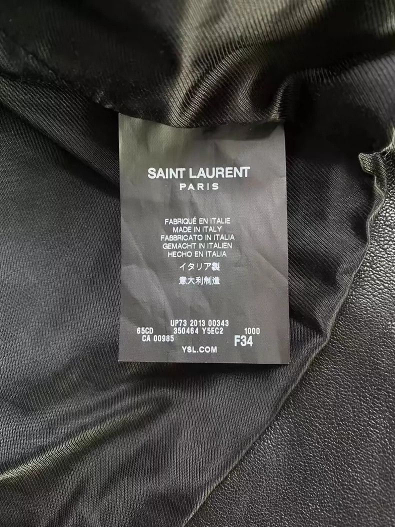Yves Saint Laurent YSL Leather Vest with Shoulder Pads- DMC Size US XS / EU 42 / 0 - 5 Thumbnail