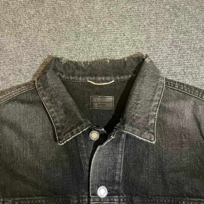 Saint Laurent Paris Black Denim Jacket by Slp/Ysl Size XL- DMC Size US XL / EU 56 / 4 - 3 Thumbnail