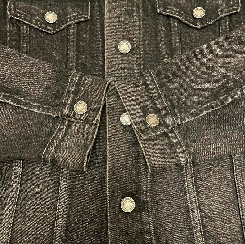 Saint Laurent Paris Black Denim Jacket by Slp/Ysl Size XL- DMC Size US XL / EU 56 / 4 - 6 Thumbnail