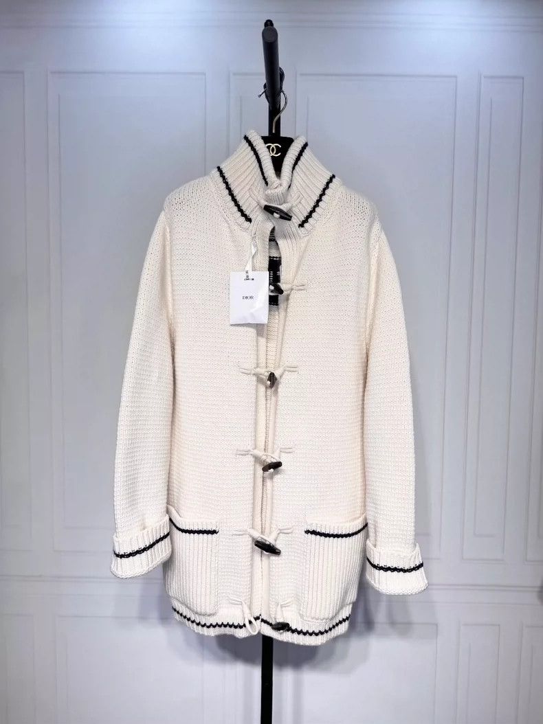 Dior Dior Knitted Jacket with Horn Buttons- DMC Size US M / EU 48-50 / 2 - 2 Thumbnail