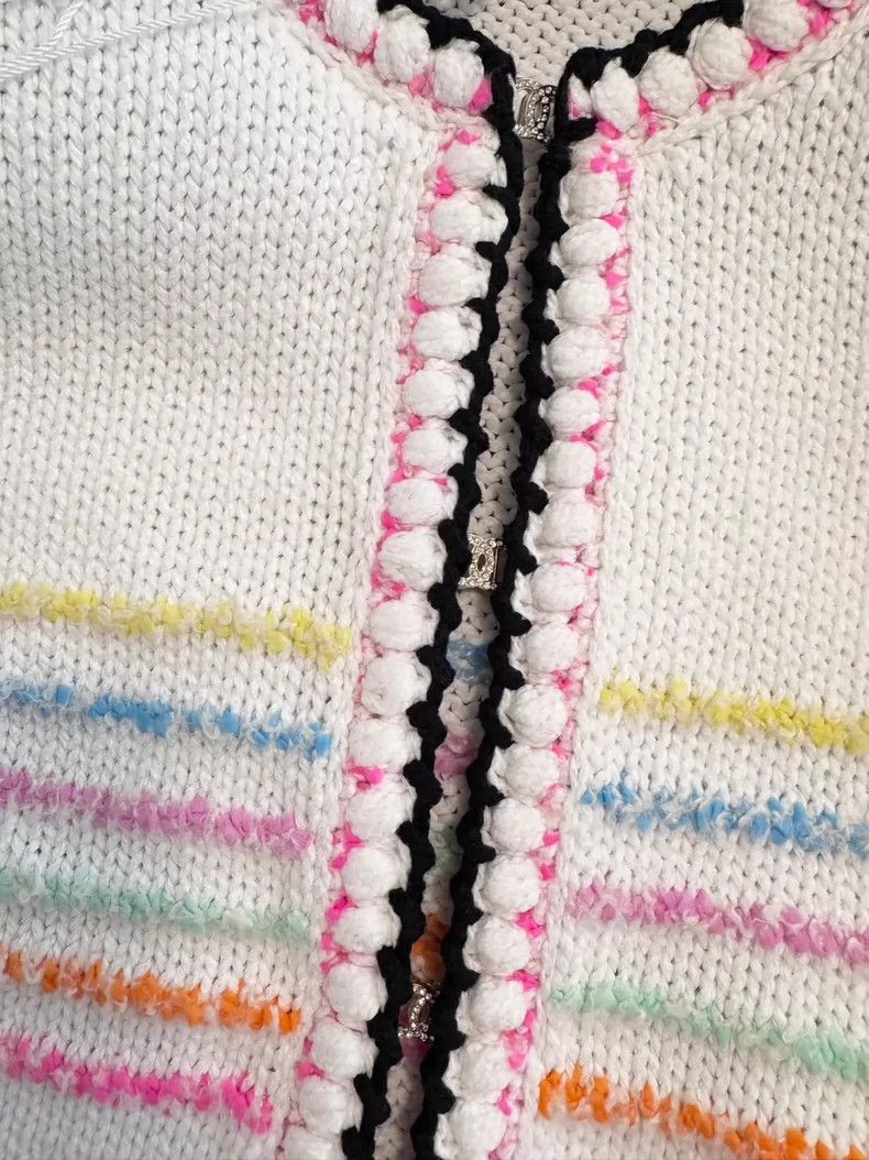 Chanel Chanel Colorful Striped Knit Cardigan- DMC Size US S / EU 44-46 / 1 - 7 Thumbnail