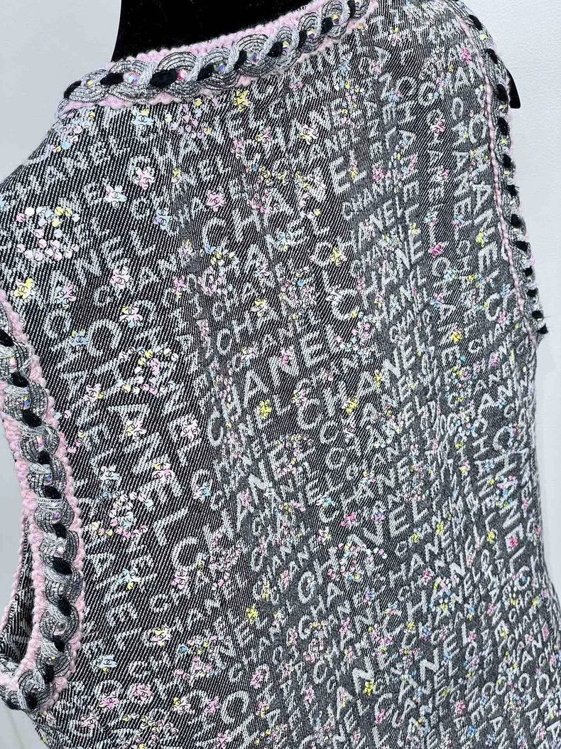 Chanel Chanel Colorful Sequin Denim Vest- DMC Size US XS / EU 42 / 0 - 4 Thumbnail