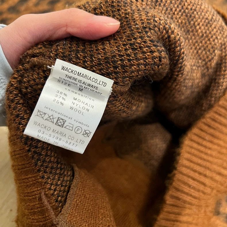 Wacko Maria WACKO MARIA Leopard Mohair Cardigan- DMC Size US M / EU 48-50 / 2 - 5 Thumbnail