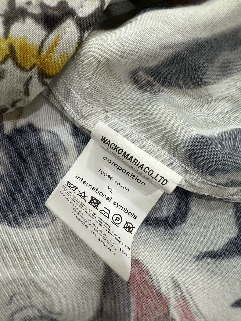 Wacko Maria WACKO MARIA Skull Tiger Hawaiian Long Sleeve Shirt- DMC Size US XL / EU 56 / 4 - 7 Thumbnail